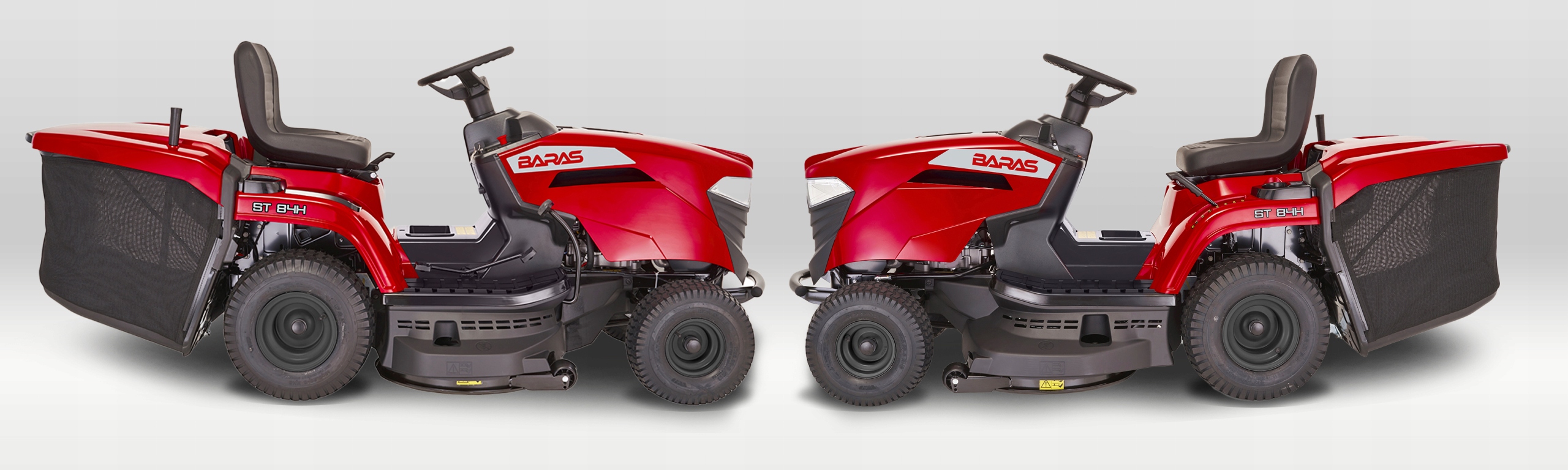 TRAKTOREK BARAS 84 by STIGA 384 AUTOMAT PŁUG DO ODŚNIEŻANIA KANISTER AL-KO Szerokość koszenia 84 cm