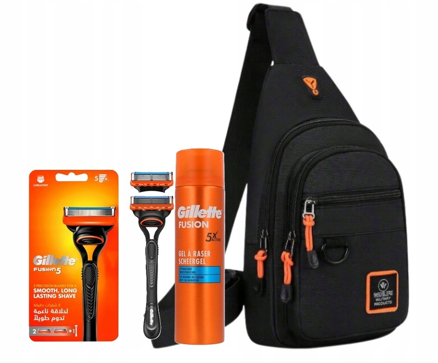 Zestaw Gillette Fusion5 maszynka 2 ostrza Żel Fusion Nerka