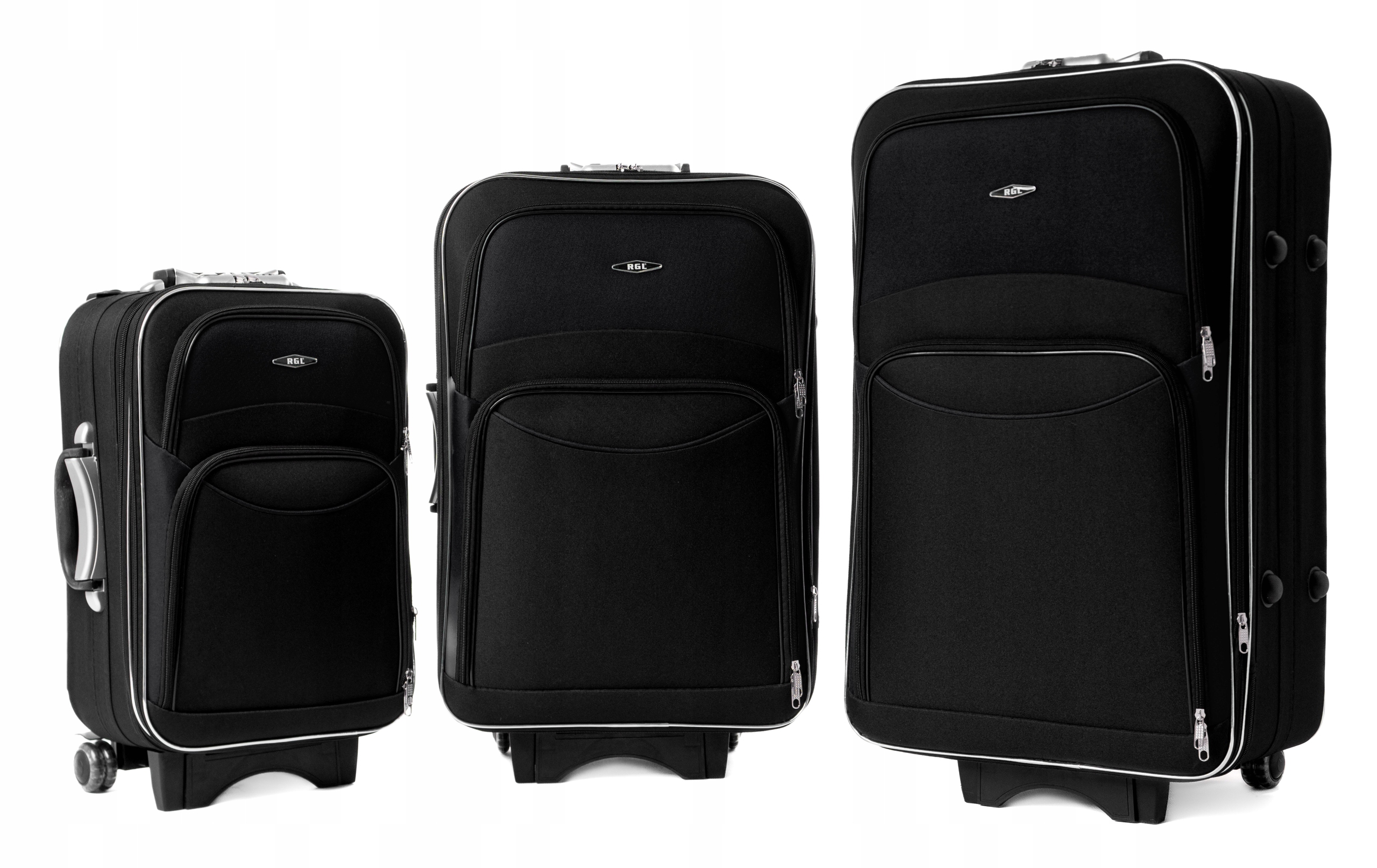 Komplet WALIZEK 3w1 KÓŁKA PODRÓŻNA TORBA BAGAŻ RGL Marka RGL