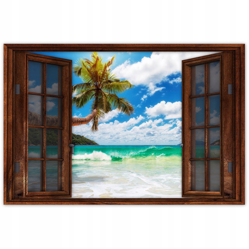 

Naklejki 90x60 Tropiki Palmy Plaża