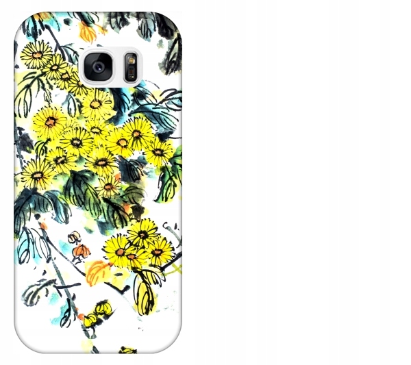 

Etui pokrowiec Samsung Galaxy S7 G930 Kwiaty akwar