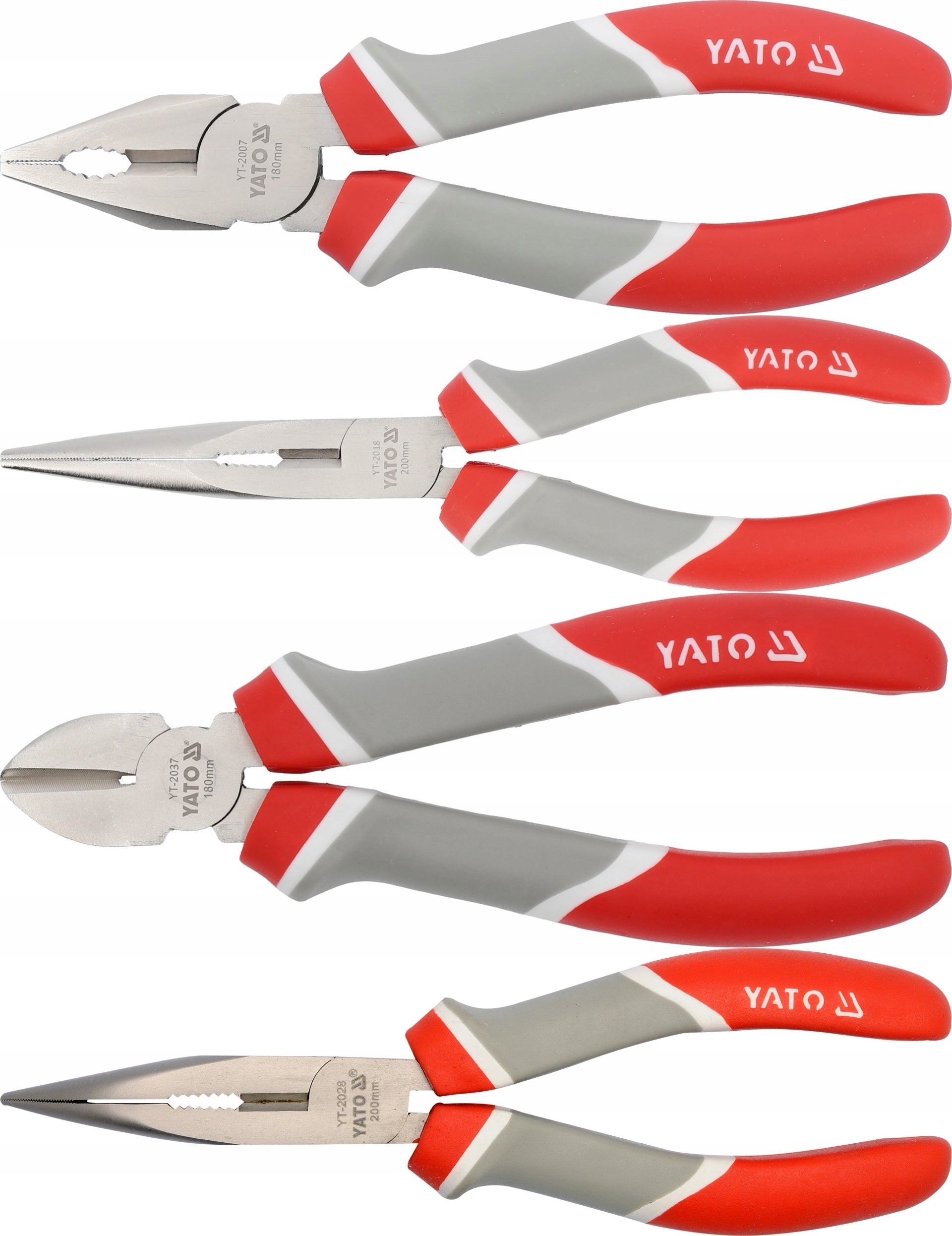 Sada kleští na kleště kombinačky, nůžky 180/200 mm, 4 kusy