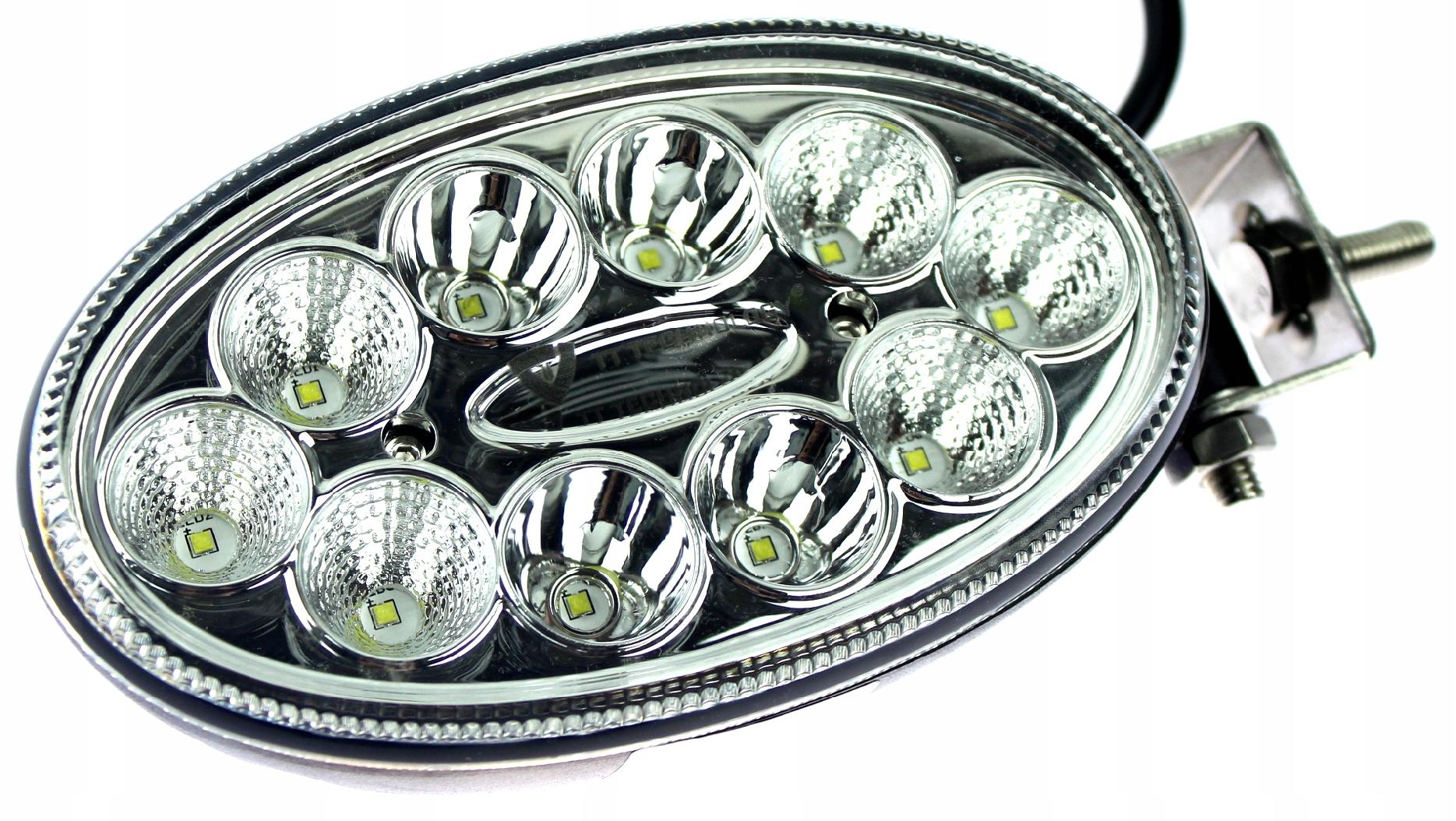 LAMPA ROBOCZA 10 LED 30W 12 24V BOCZNY UCHWYT Car type 4x4 SUV Passenger cars Cargo vans Trucks RVs Buses Undefined