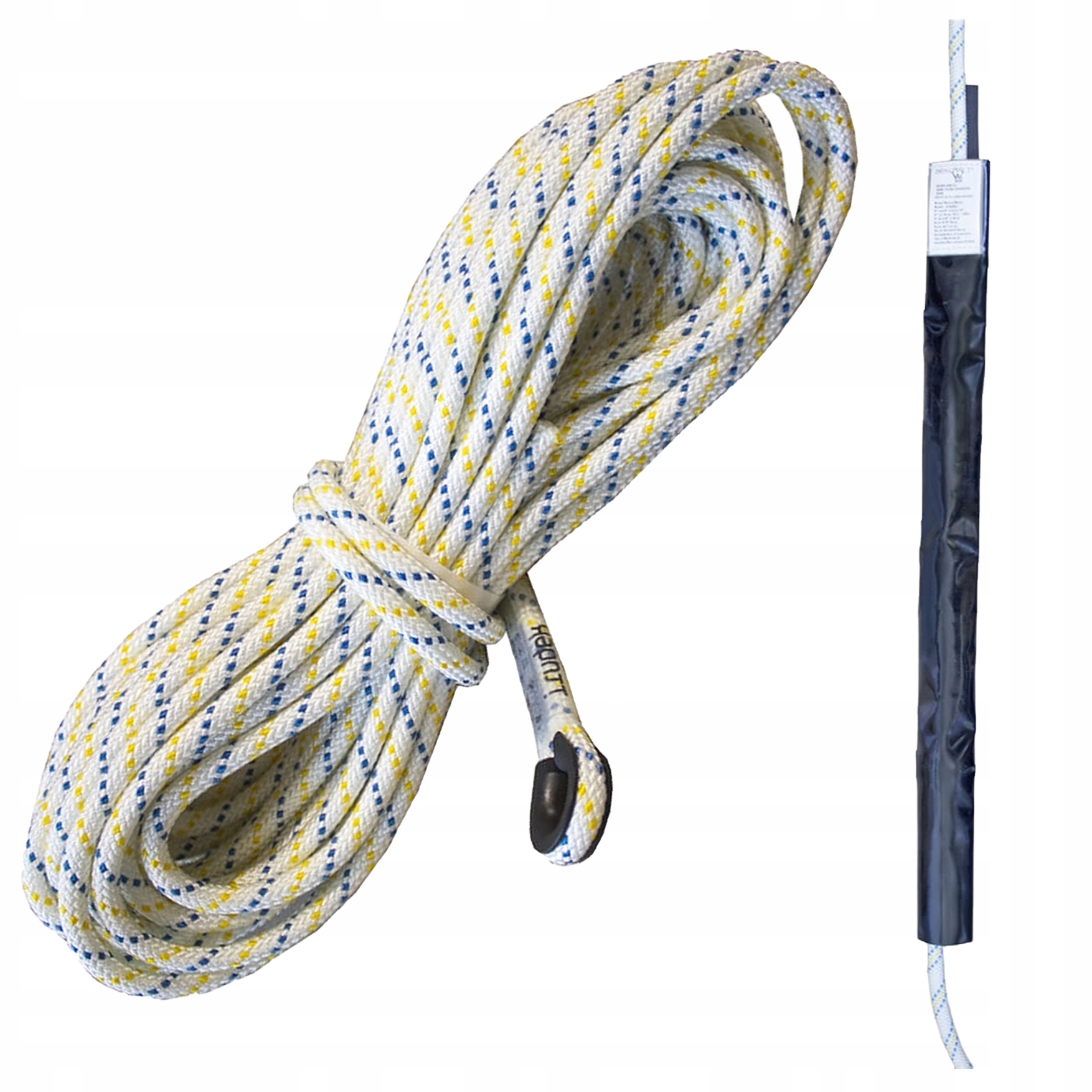 Zajišťovací sada Irudek Polostatické lano 30 m s karabinou Kryt