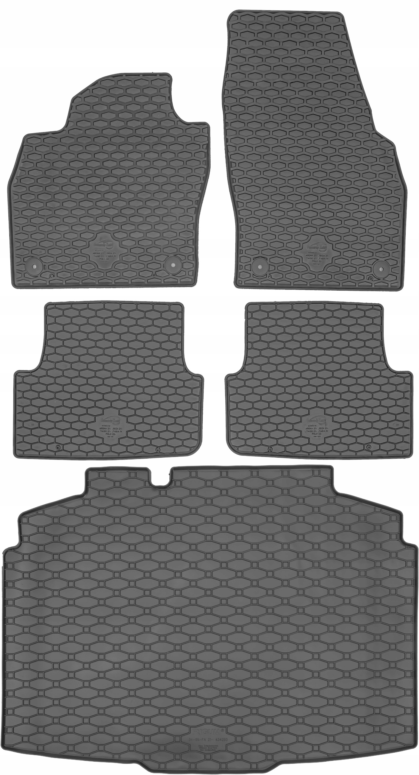 Škoda Fabia IV Hb 2021- (spodný kufor) Sada Koberce kufor