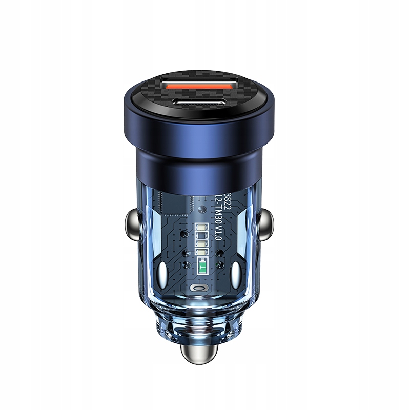 SZYBKA ŁADOWARKA SAMOCHODOWA USB-C TYP C i USB QC PD 3A 33W RECCI Liczba urządzeń ładowanych jednocześnie 2