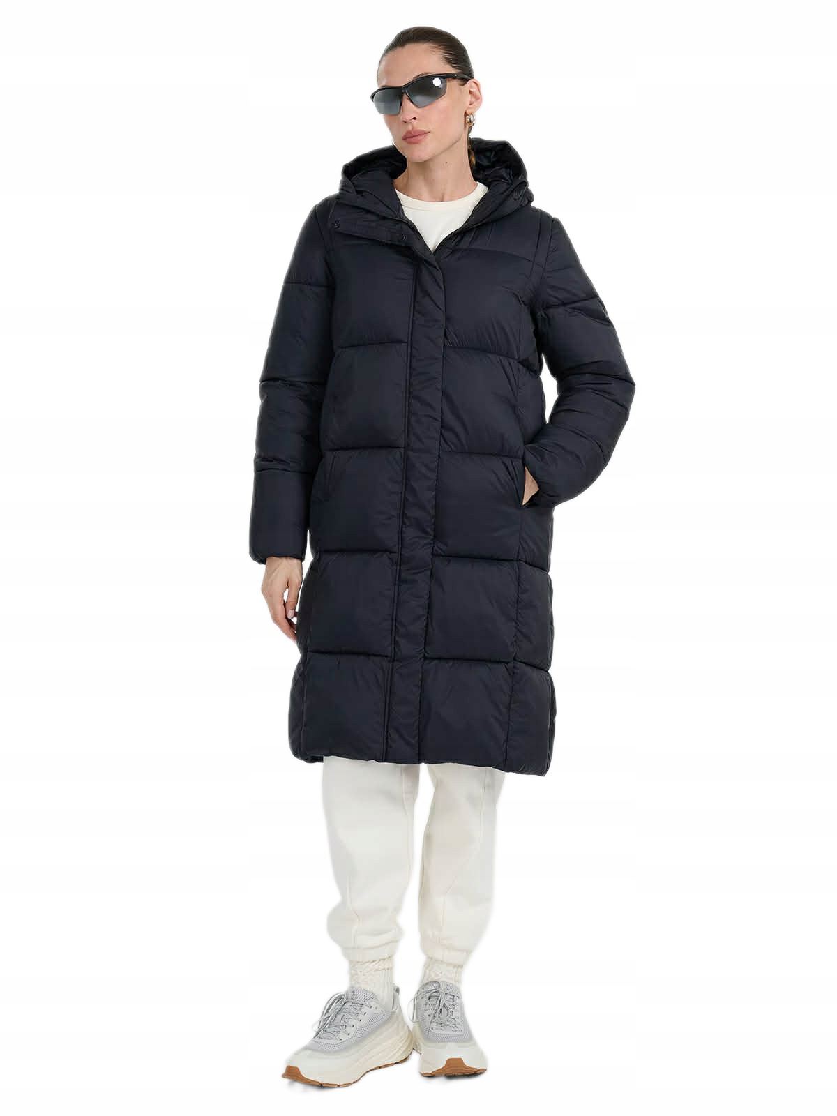 Dámská Bunda 4F Péřová Prošívaná Teplá Kabát Parka Černá F586 vel. S