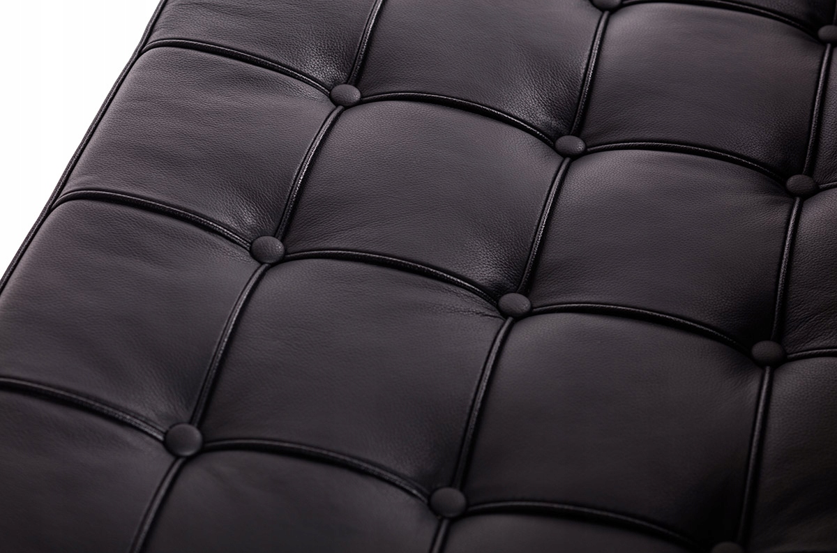 Podnóżek BARCELON PRESTIGE PLUS czarny Materiał obicia inne