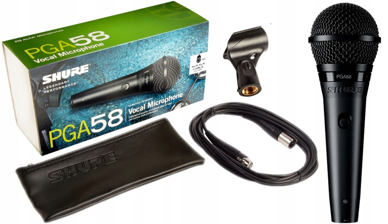 Shure Pga 58 Mikrofon Dynamiczny Kabel Xlr