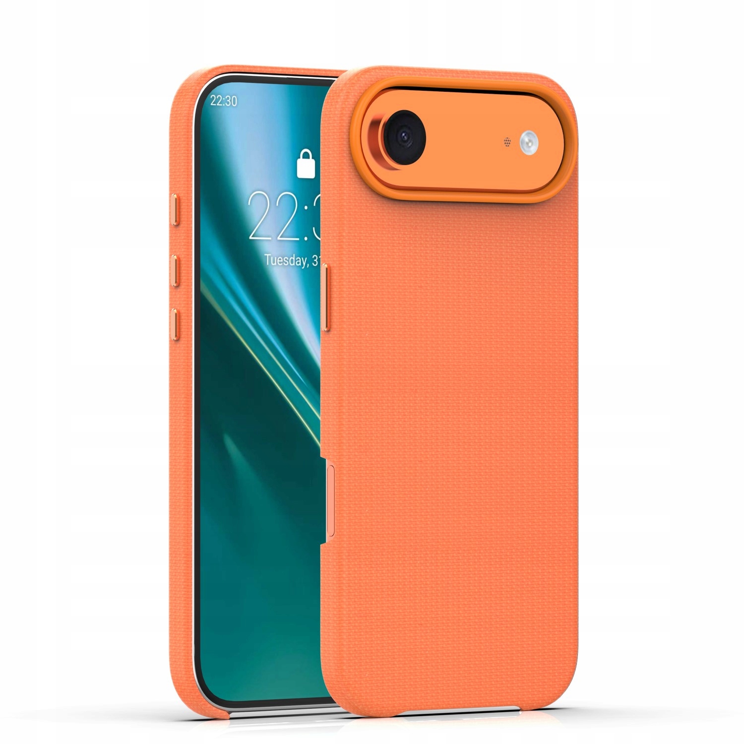 Plecki Case do iPhone 17 Air pomarańczowe Etteri Elegant mocny magnes 2mm