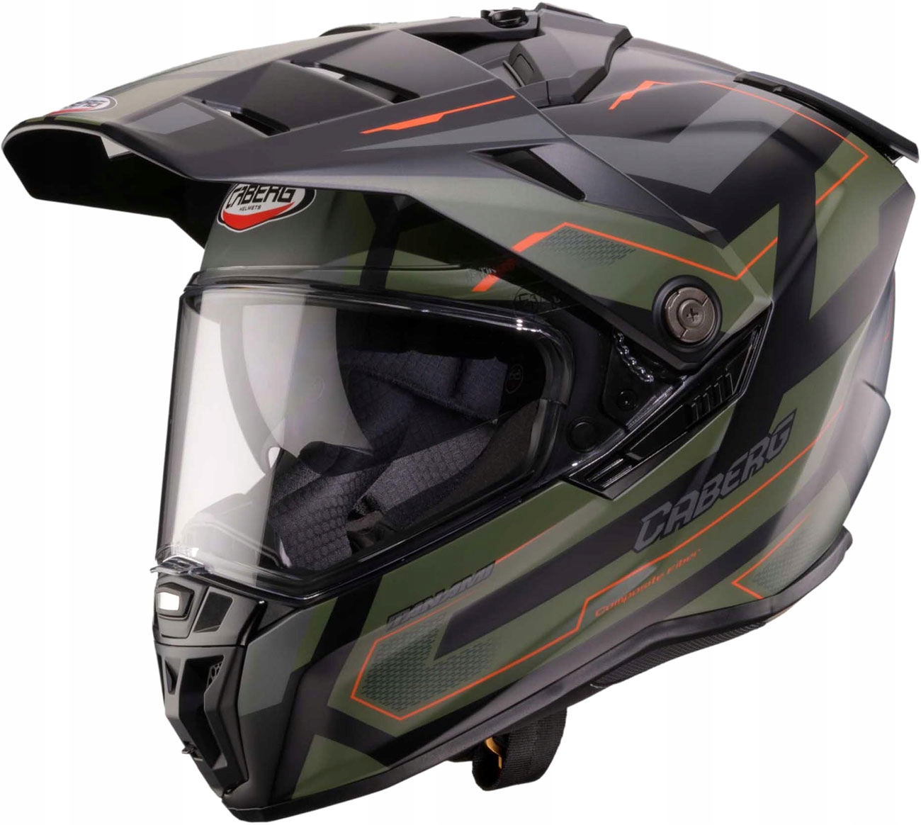 Prilba Caberg Tanami Ranger L Čierna Matná/Khaki/Oranžová