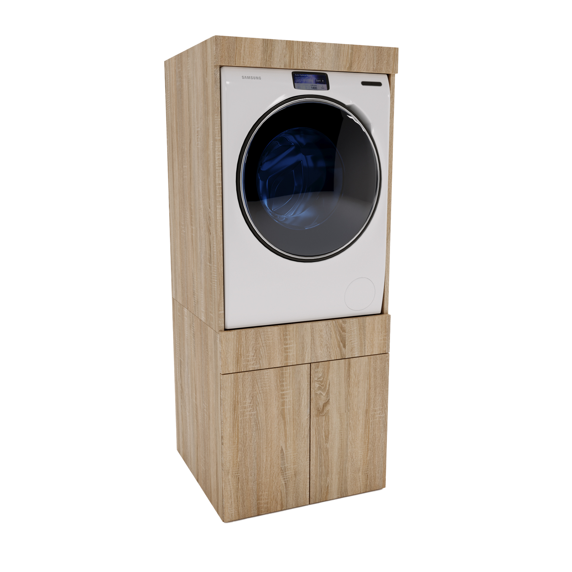 Skříňka na pračku do koupelny regál pračka zabudovaná šuplík podnos bardolino