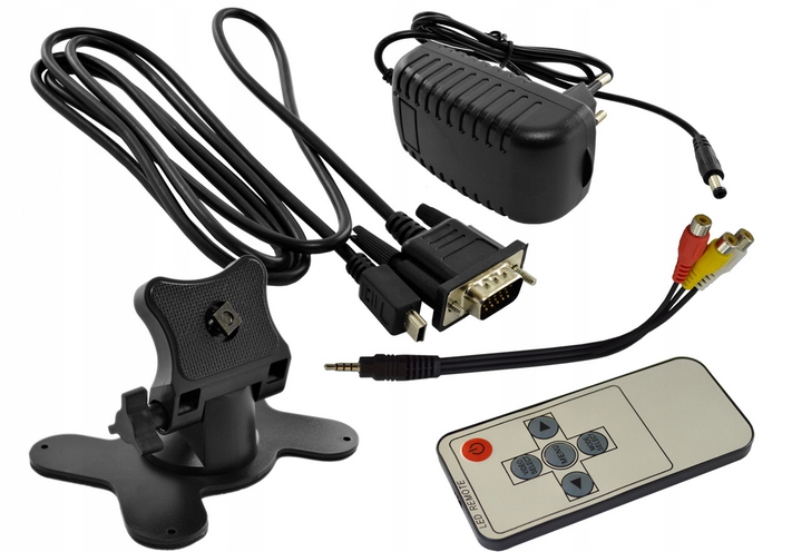 MONITOR LED 10" SUPER SLIM HD HDMI VGA AV 12V 230V Zasilanie gniazdo zapalniczki samochodowej sieciowe