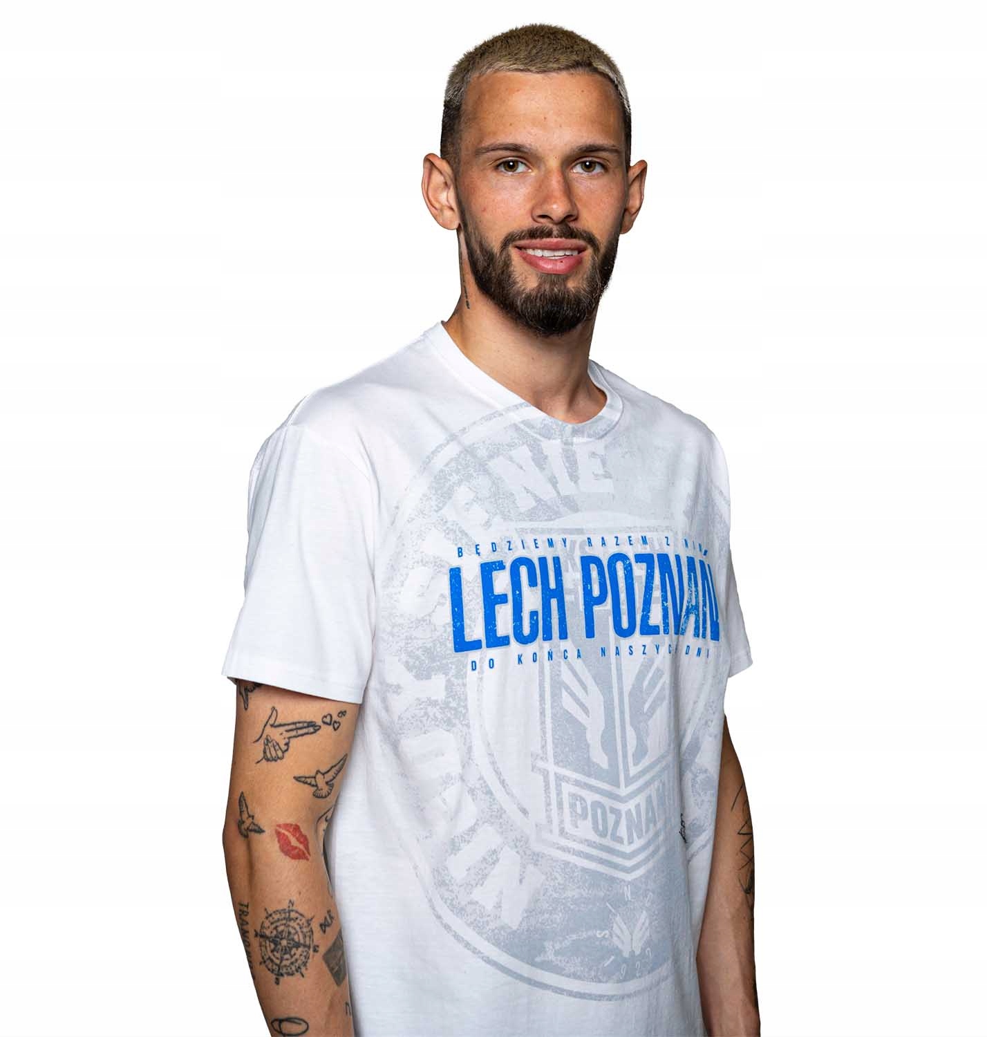 KOSZULKA LECH POZNAŃ BĘDZIEMY RAZEM BIAŁA 3XL Rozmiar 3XL