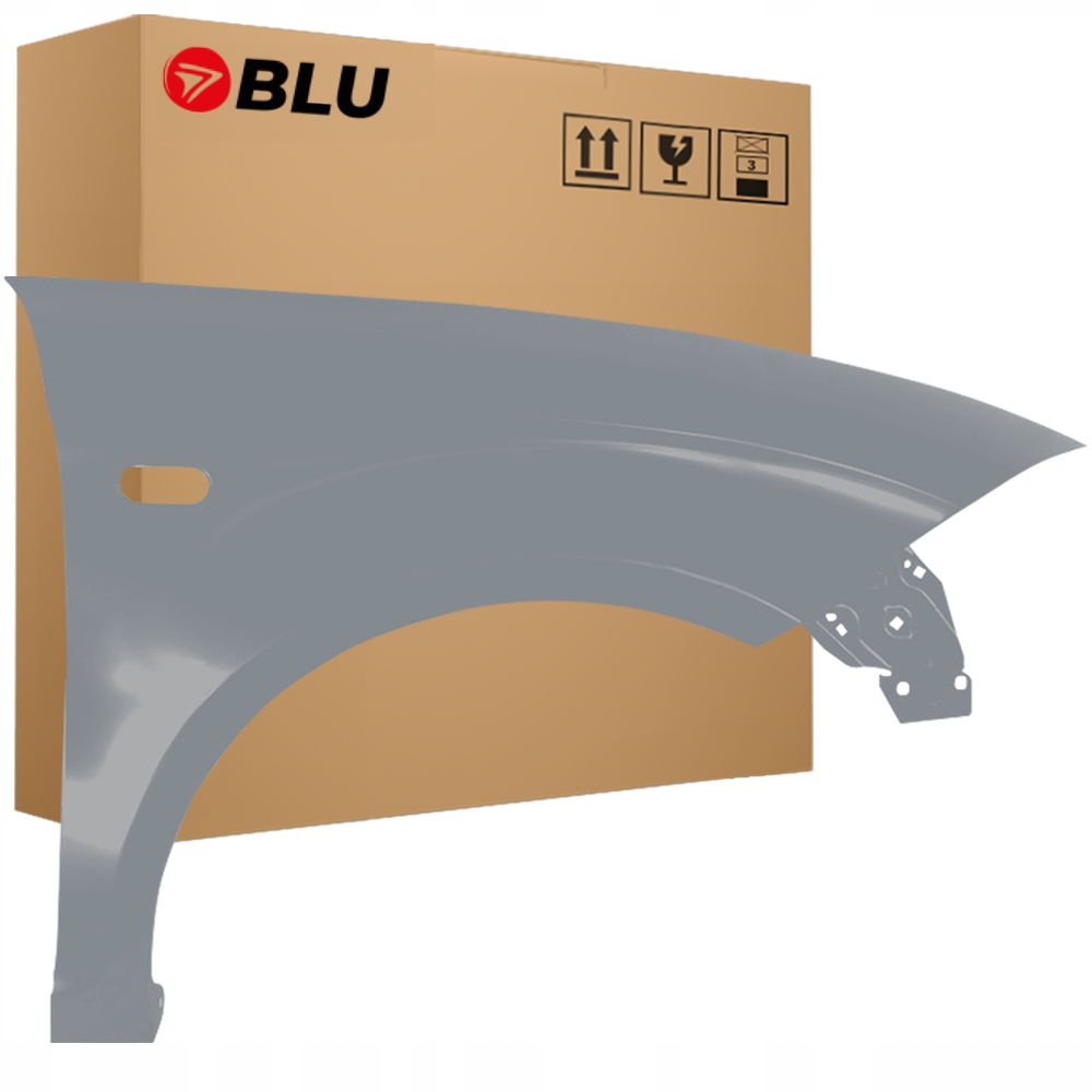 Blu Blatník Seat Altea 5P1 LX7R pravý stříbrný 04-15 přední MonsunGrau