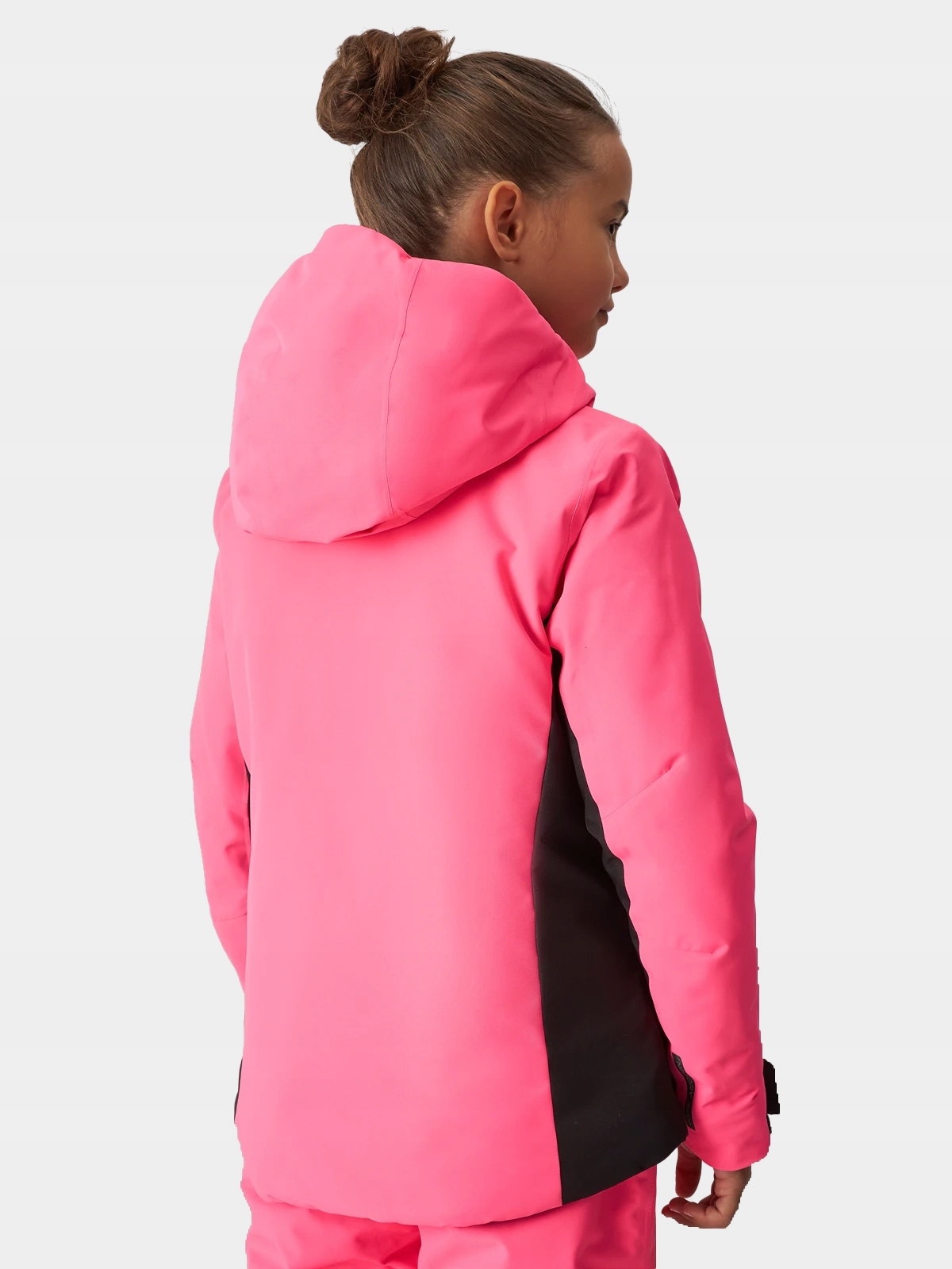 KURTKA ZIMOWA DZIEWCZĘCA 4F NARCIARSKA DZIECIĘCA Z KAPTUREM AW23F292 Kolor różowy