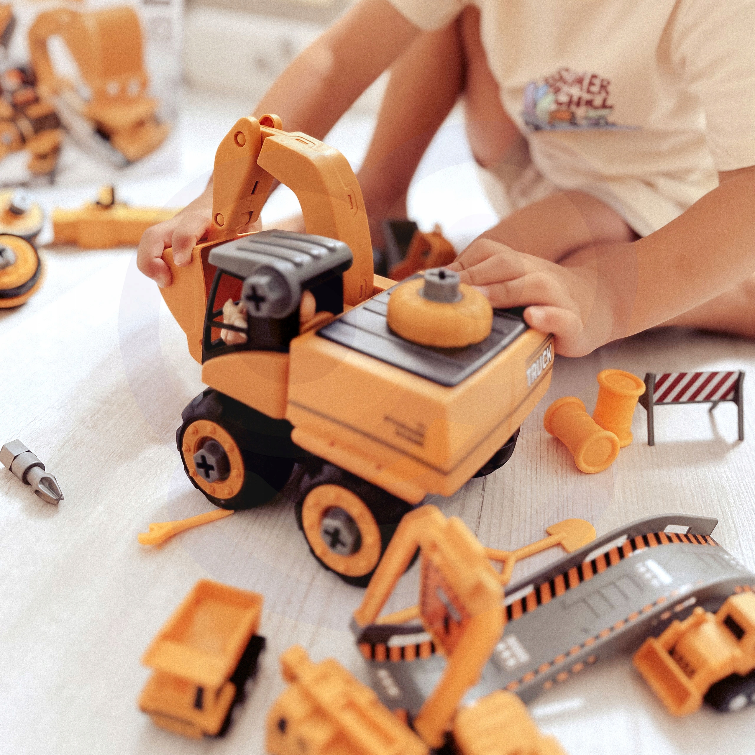 KOPARKA DO SKRĘCANIA PIASKU 5w1 ZESTAW XXL WOOPIE Seria woopie