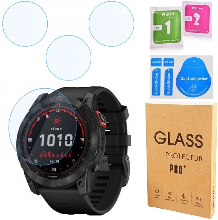 3x Szkło Hartowane Pro Do Garmin Fenix 7X 7X Solar