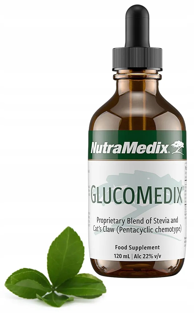 GlucoMedix NutraMedix(Samento i Stevia) Wsparcie glukozy i metabolizmu120ml