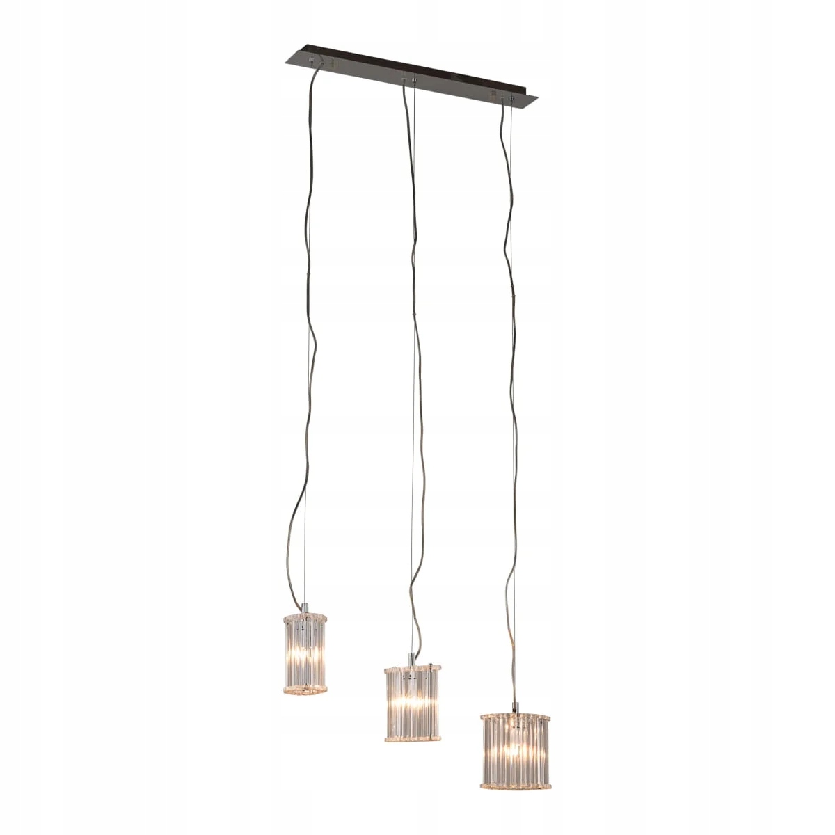 Závěsná lampa Italux Crystal Led klasická chromová