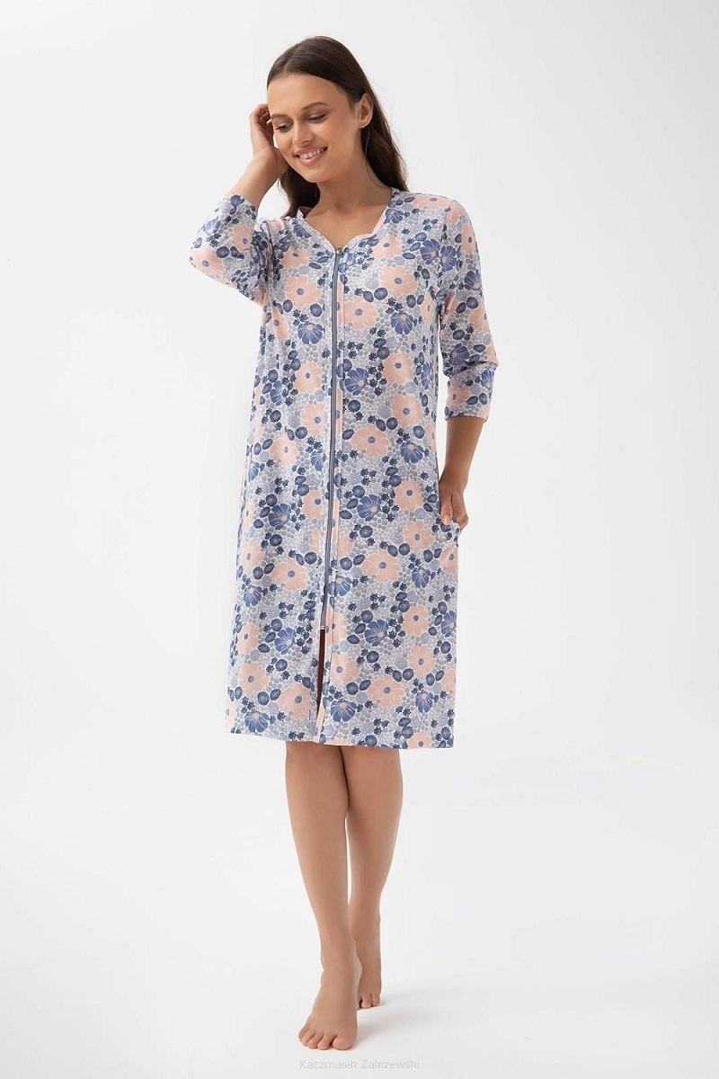 Dámský Župan 390/4XL Modrý Losos