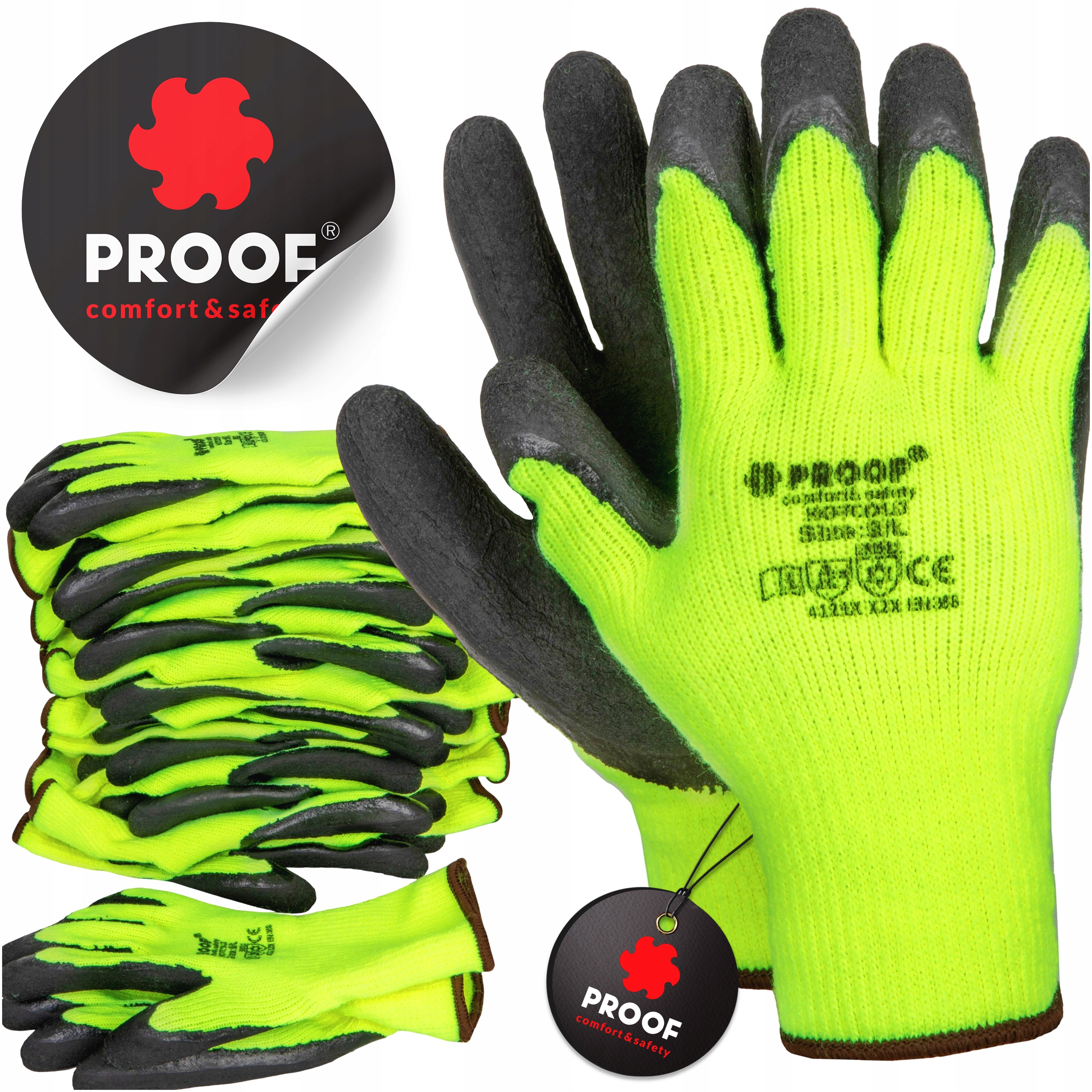 Ochranné Rukavice Hotcold Termické Zimní Odolné Proti Chlazení A Mrazení 12 Párů VEL.9