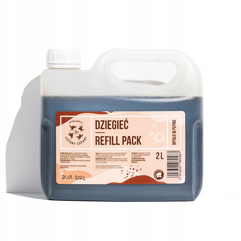 Cztery Szpaki Mydło dziegciowe w płynie refill
