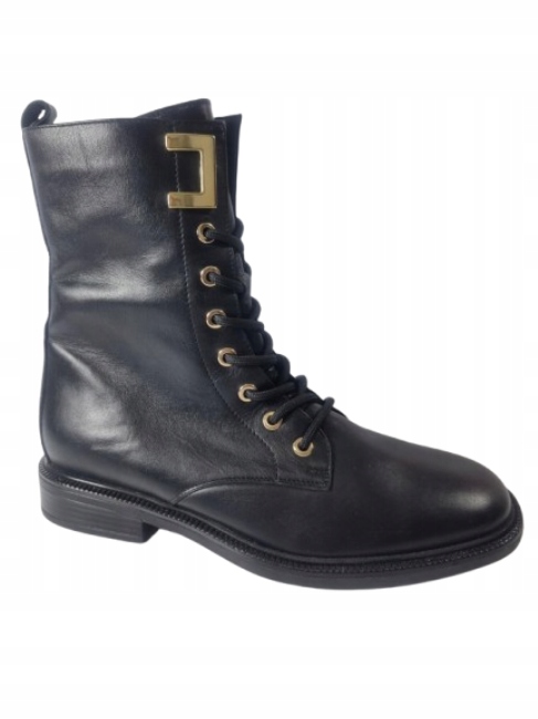 černé kotníkové kotníkové boty , kotníkové boty, dámské kožené boty, Karino 37
