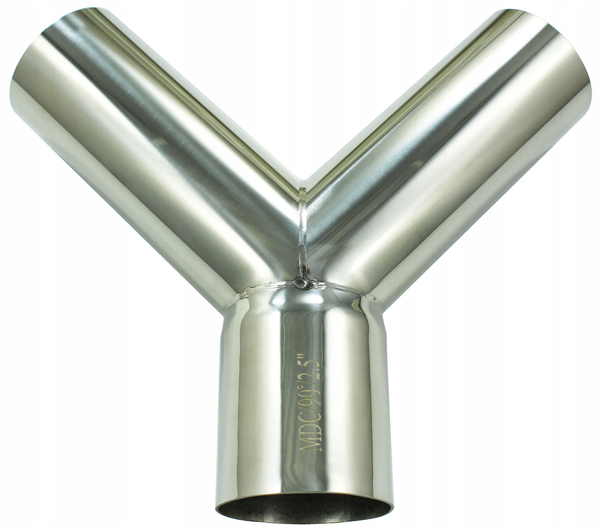MDC Y-pipe T-rozdělovač výfuku 90 stupňů 63 63 mm 2,5'' Nerezová ocel 304SS
