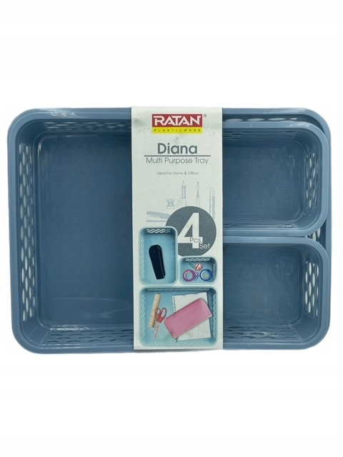 ZESTAW 4 KOSZYKÓW PLASTKOWYCH Kod producenta 50057