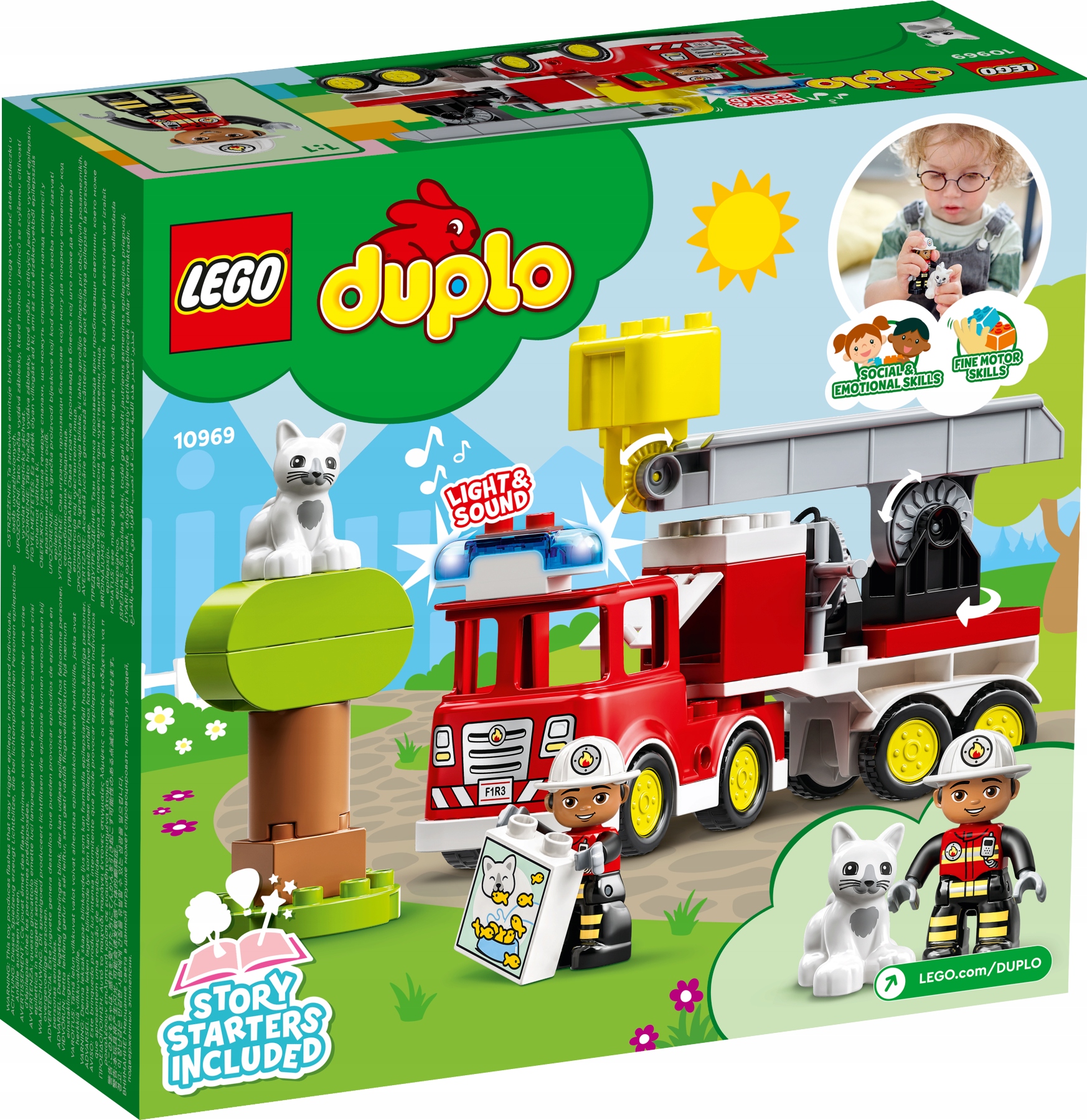 LEGO DUPLO Wóz strażacki ŚWIATŁO DŹWIĘK 10969 Marka LEGO