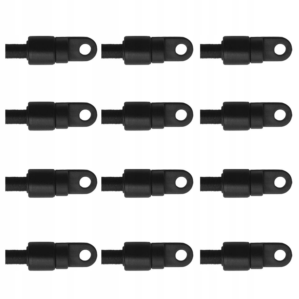 12 czarnego nylonu trwałego 1/4 Shock Cord
