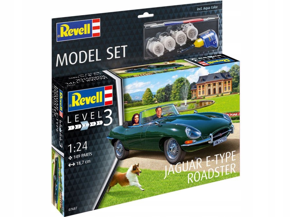 1/24 Jaguar E-Type Roadster barvy Revell 67687