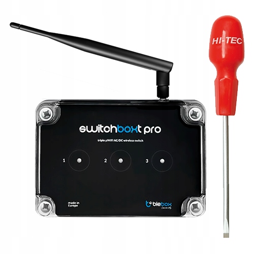 

Włącznik 3-kanały switchBoxT Pro 230V WiFi Blebox+