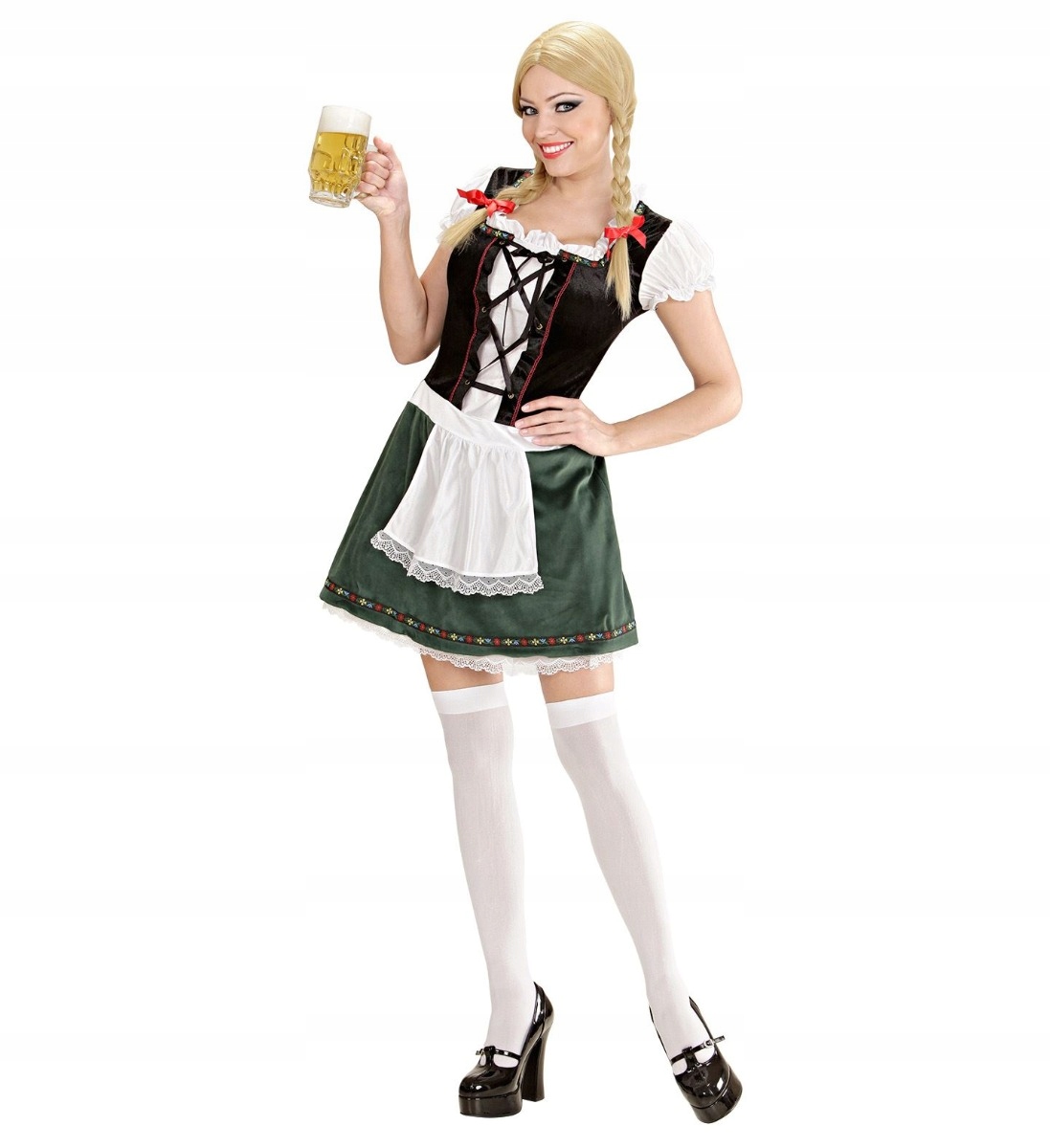 Kostým Bavorské převleky Černozelený Oktoberfest L