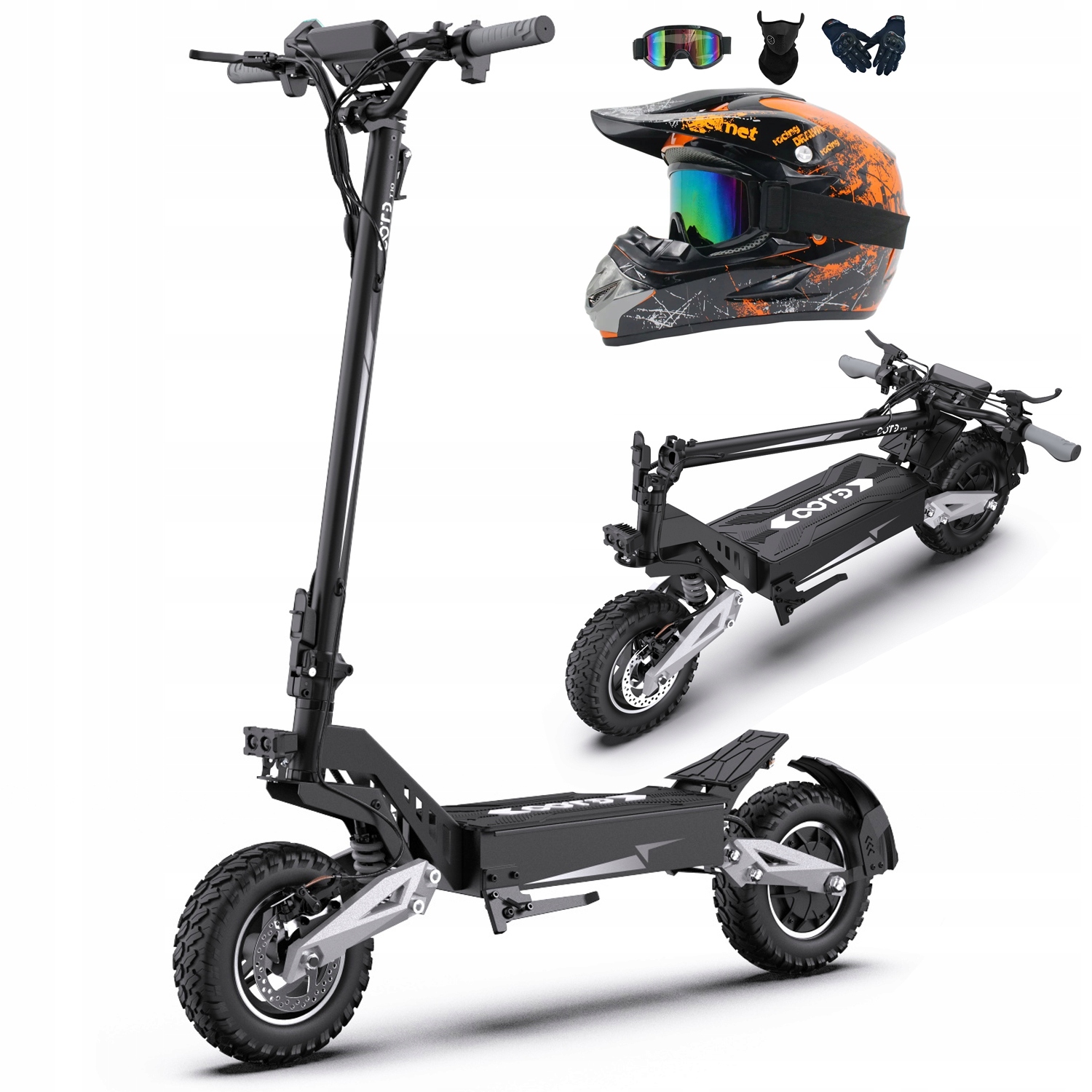 Ootd T10 Elektrické vozidlo Peak 900W 48V 18AH 11palcová pneumatika 50 km/h 60 km