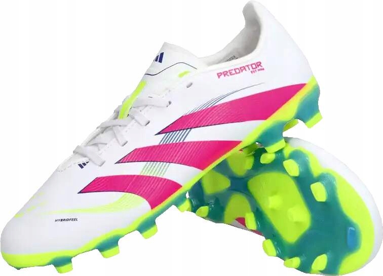 Dětské kopačky lisovky Adidas Predator League Mg bílo-růžové