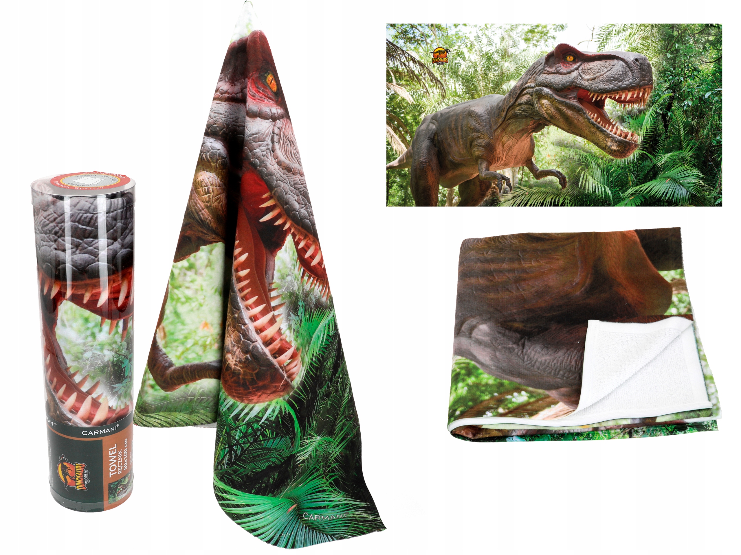Dětský Ručník Dinosaurus Koupelový Malý Bavlněný Měkký Carmani