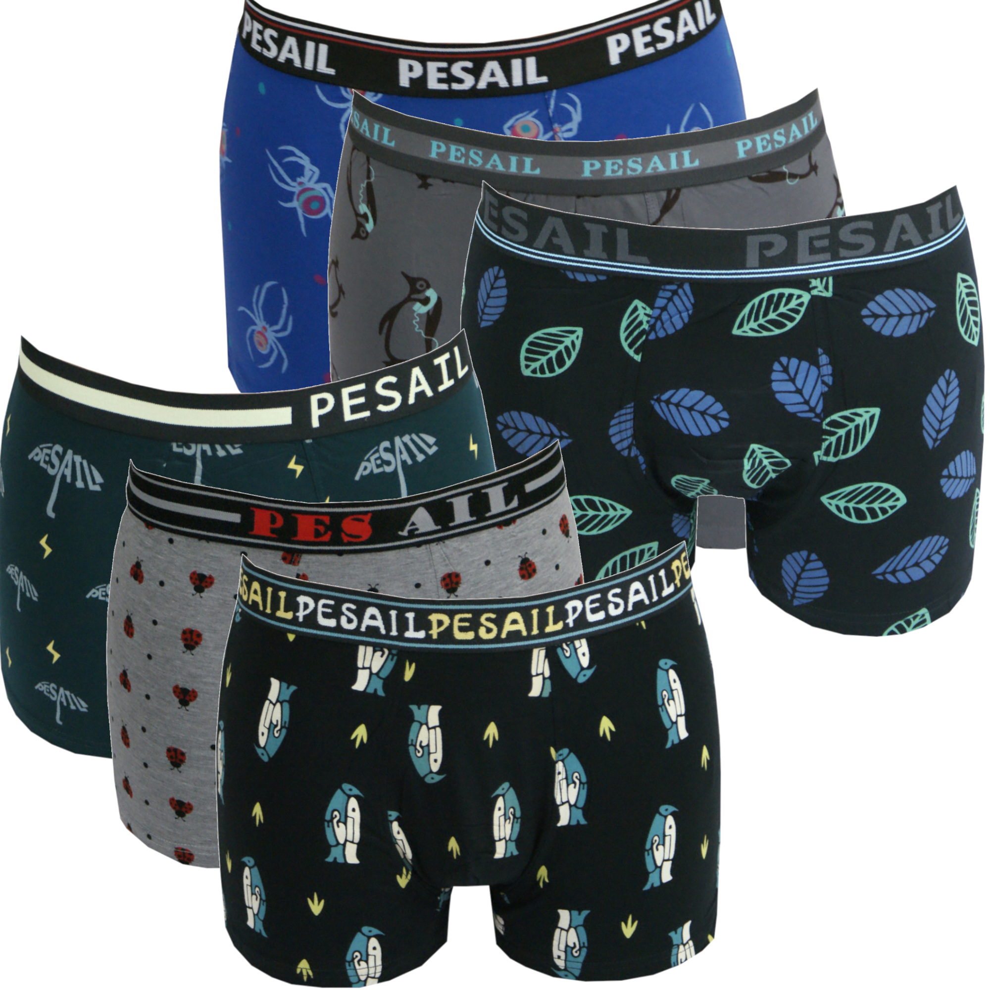 

6 x Bokserki męskie bawełna Kolorowe L