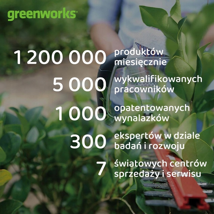 Piła pilarka łańcuchowa aku GREENWORKS 24V 30cm Kod producenta GD24CS30