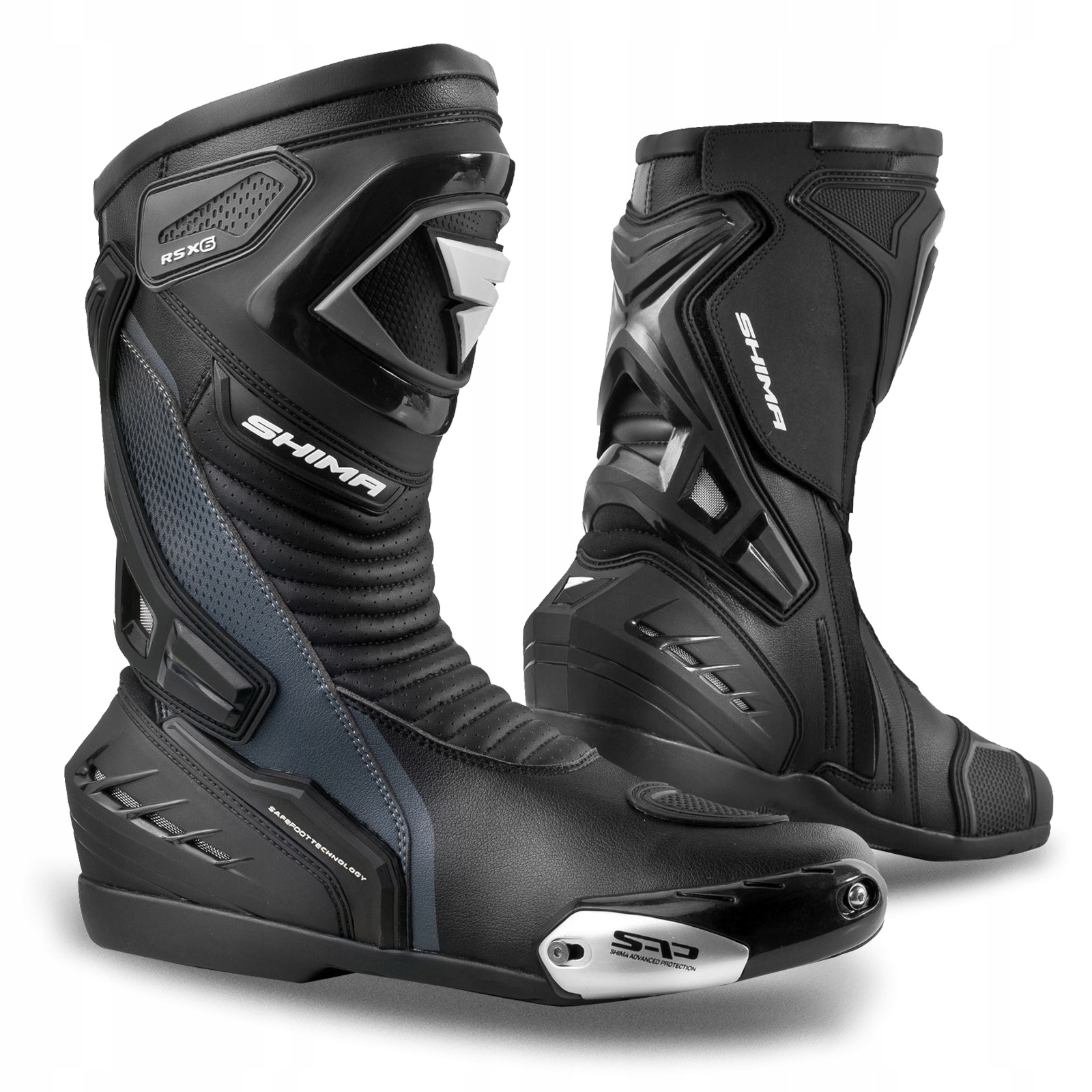 Motocyklové topánky Shima RSX-6 Black veľ 44
