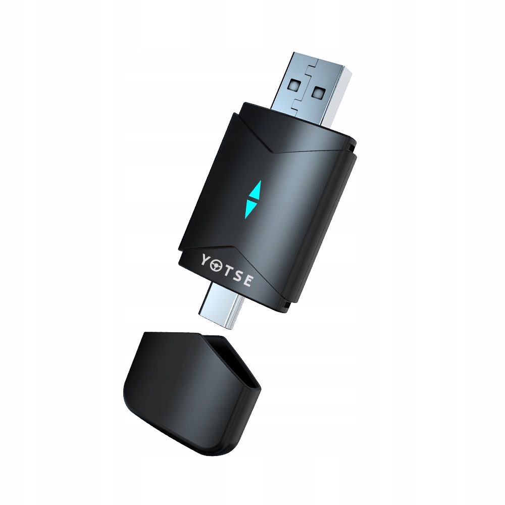Adapter Carplay Android Auto bezprzewodowy Bluetooth Wfi 2w1 Usb-C