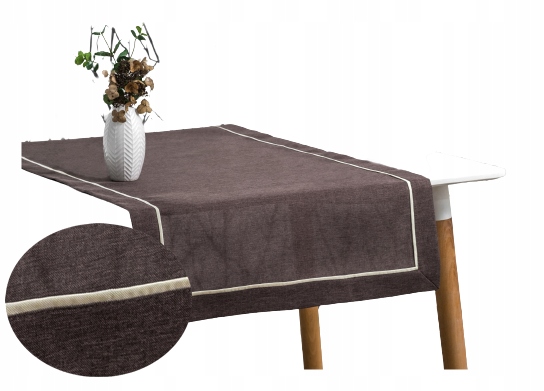 

Bieżnik na stół ciemny Brąz Brązowy Venge 60x120