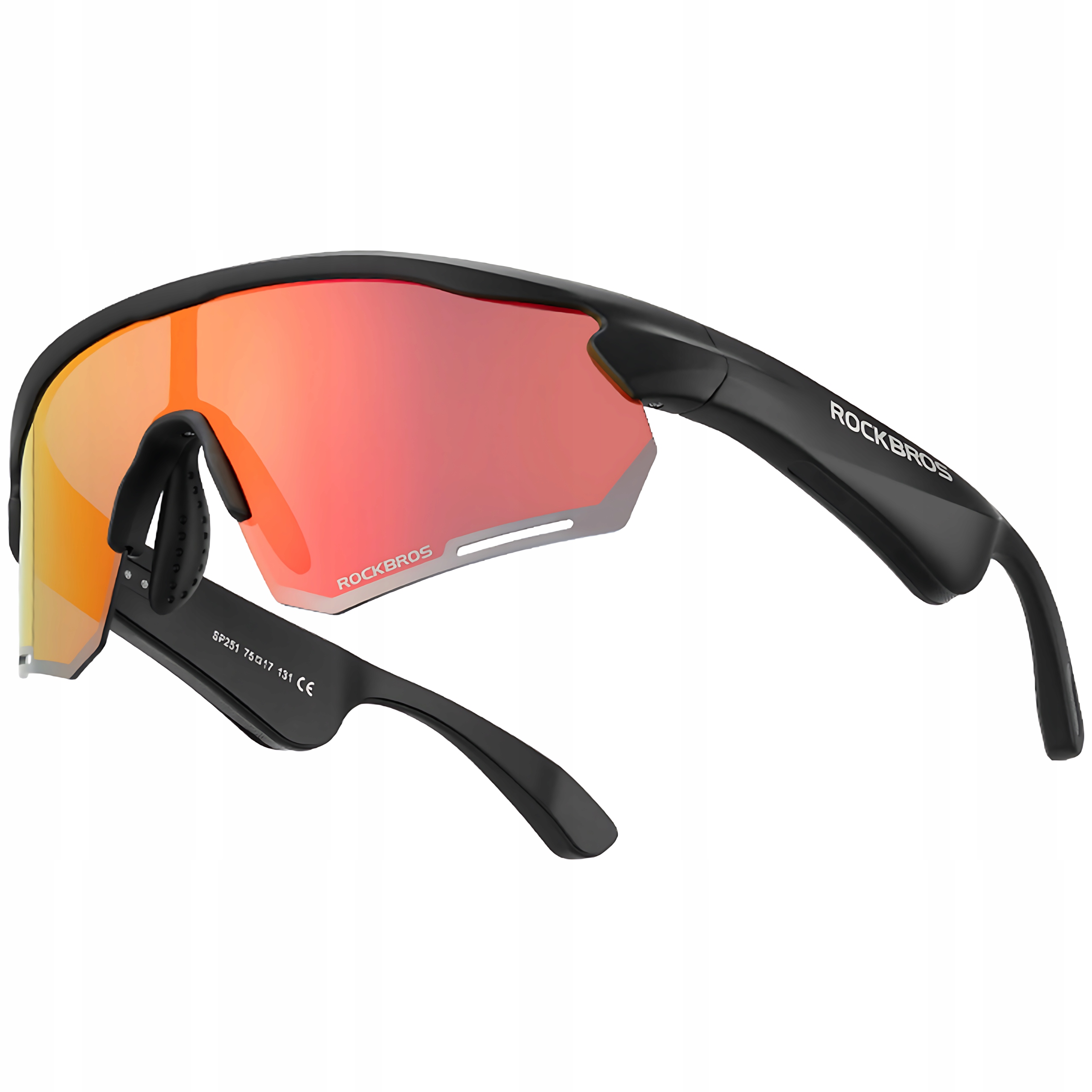 Rockbros Polarizační cyklistické brýle UV400 s Bluetooth a Bt reproduktorem