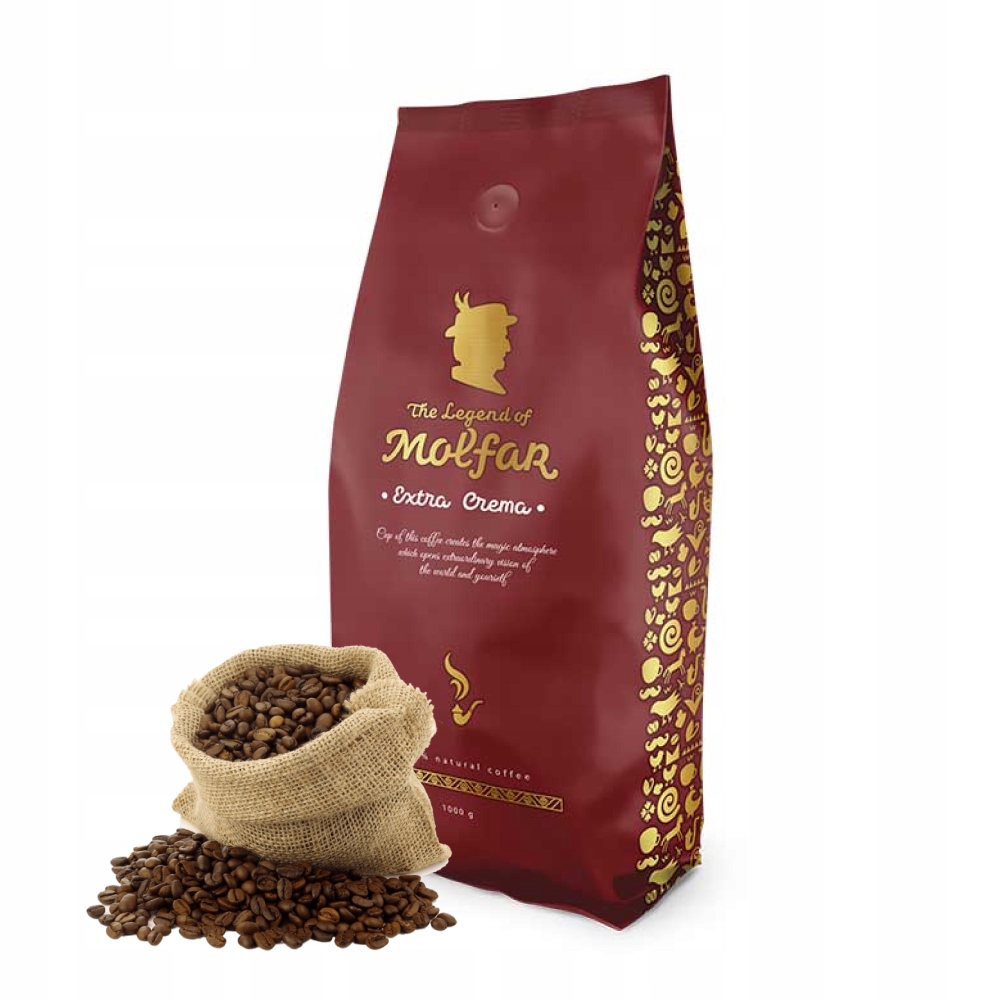 Levně Káva Legend of Molfar „Extra Crema“ 1 kg