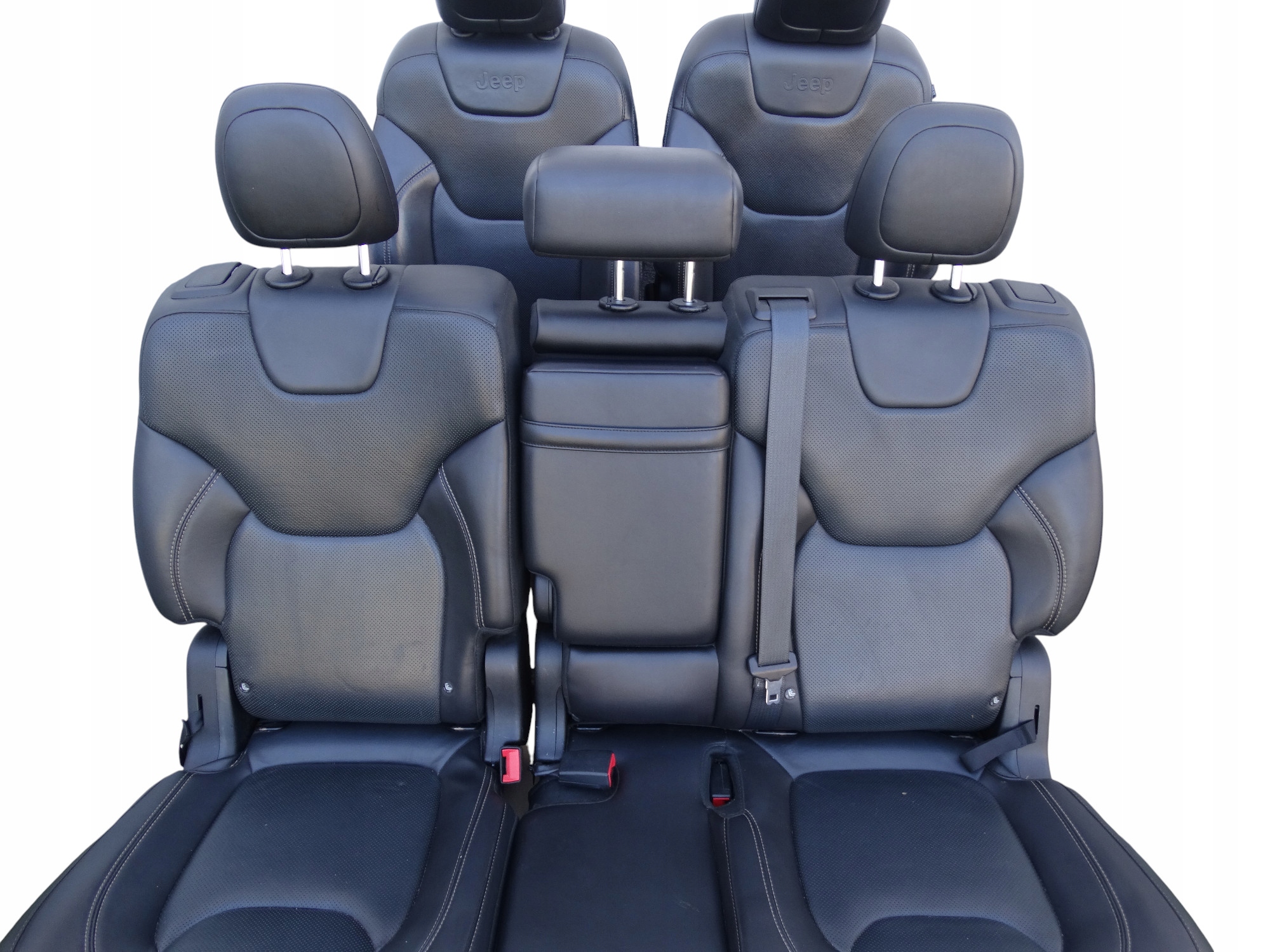 JEEP CHEROKEE V KL seat rear rear part arm rests armrest black leather