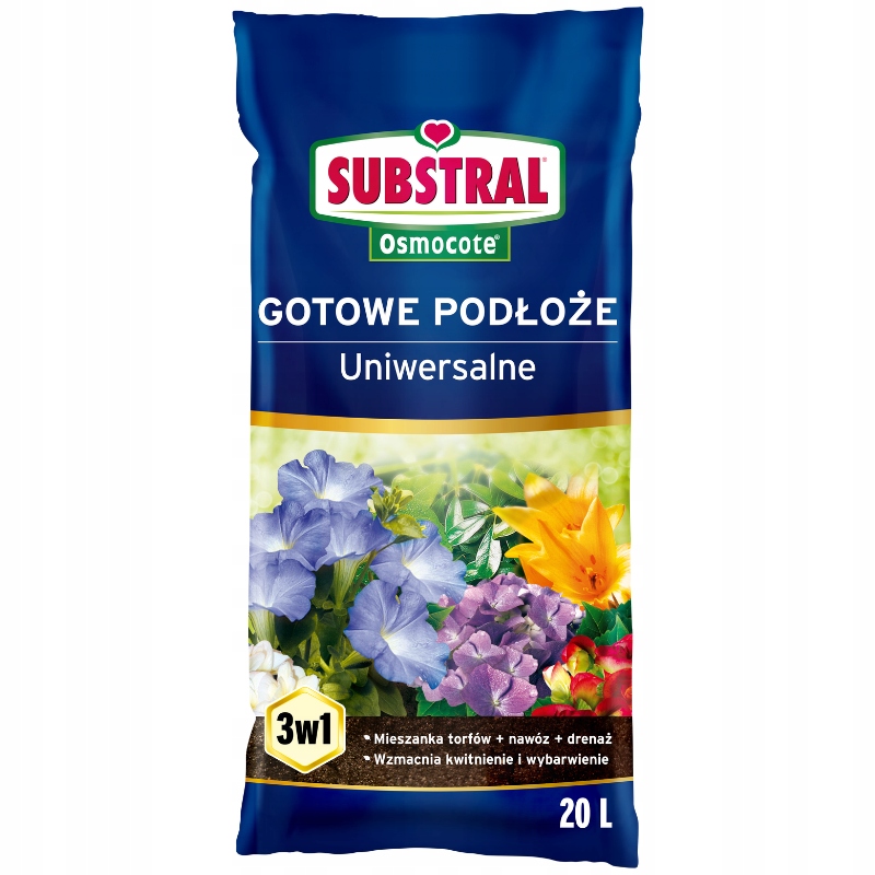 

Substral Osmocote Ziemia Kwiatowa Uniwersalna 20L