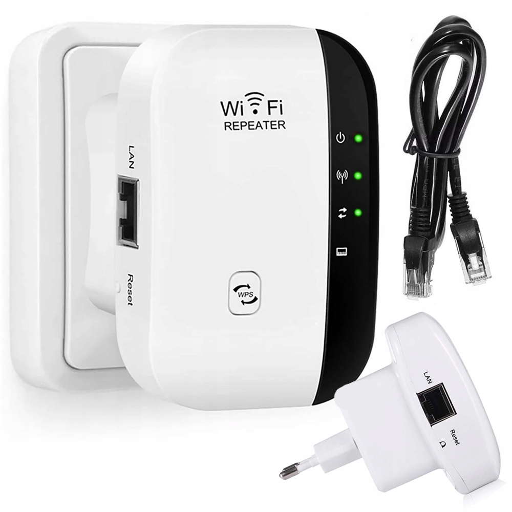 

Mocny Repeater Wzmacniacz Sygnału WiFi 300Mbp