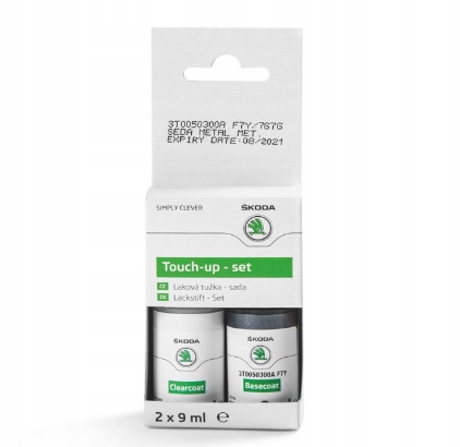 zestaw lakier zaprawka Skoda Quartz Grey Metallic F7Y F6F6 7G7G