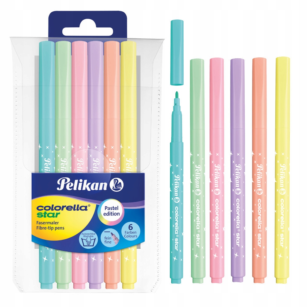 

Mazaki pisaki Colorella Star pastel 6szt Pelikan